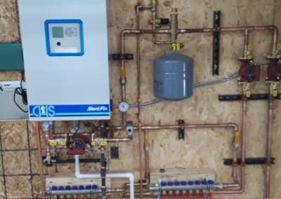 Boiler In-Floor Install, Metamora